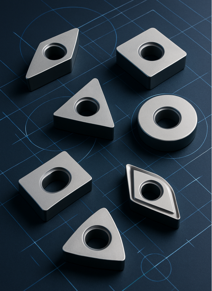 Полное руководство по выбору твердосплавных пластин: формы, кромки, покрытия