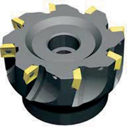 Фрезы торцевые с углом в плане 90° и положительными осевым и радиальным углом