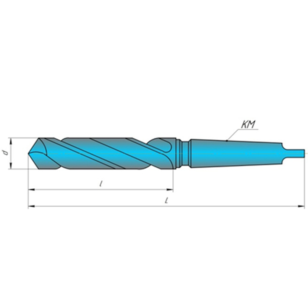 Сверло 2301-3351 d 6,0 L 161 Конус морзе 1
