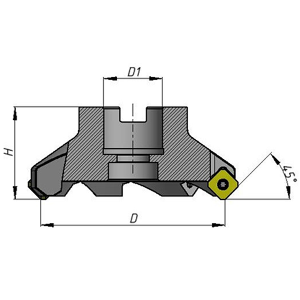 Фреза торцевая 2214-4212-00 D 50 Пластина SEET12T3