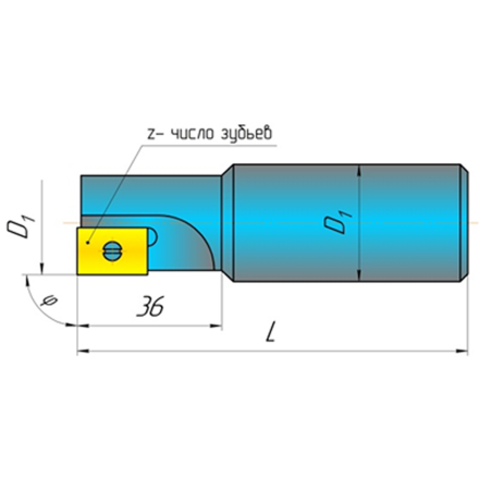 Цилиндрический хвостовик с полем допуска по h6 ТУ РБ 00223728.037-98