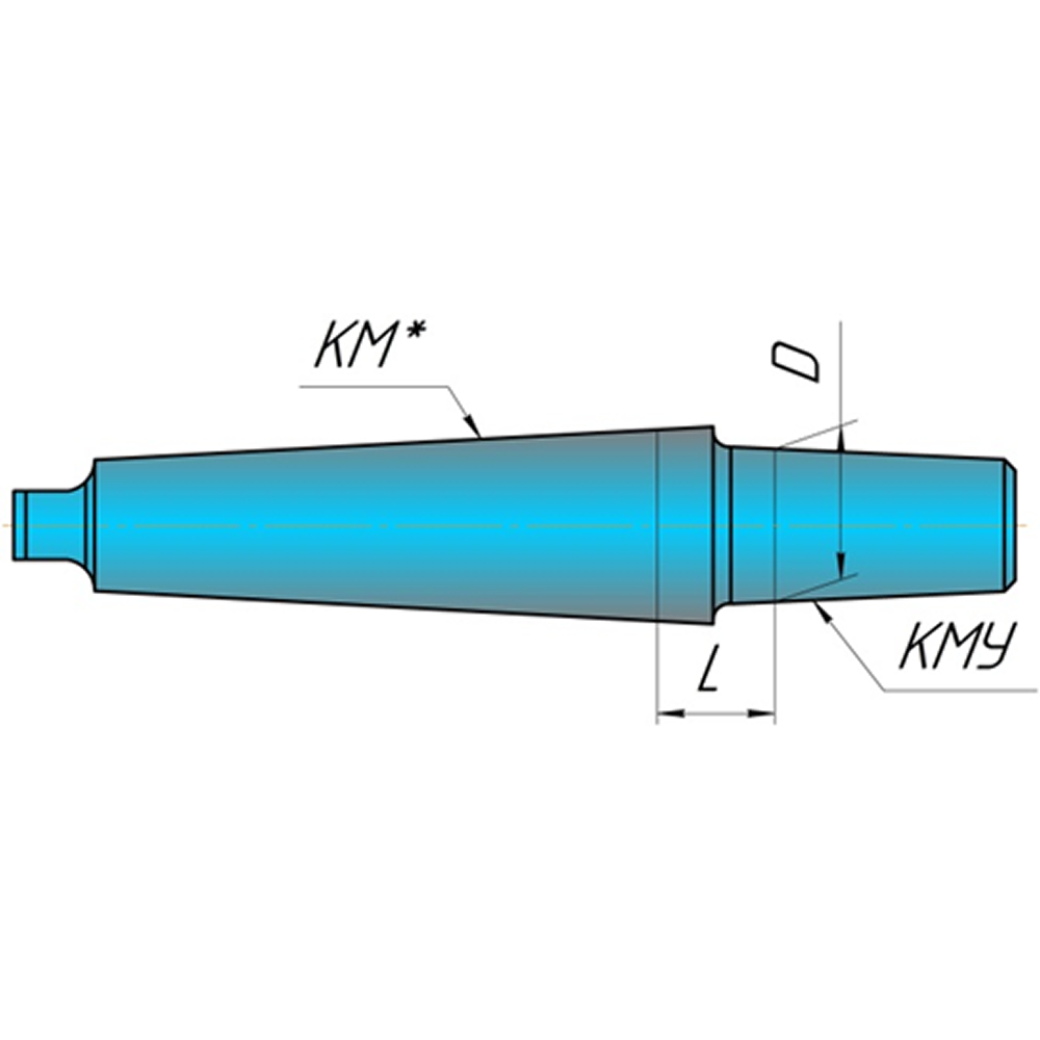 Оправка 6039-0002 Конус морзе 1 Конус морзе B 10