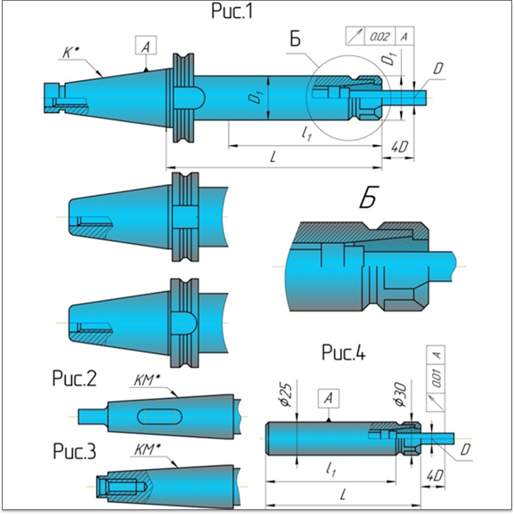 Патрон цанговый  6151-4006 D 4…12