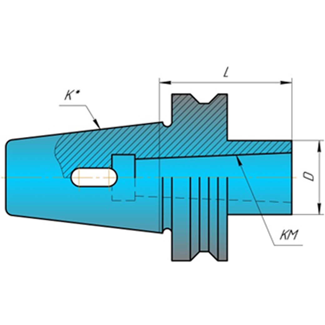 Втулка переходная 6103-4012 K 40 Конус морзе 2