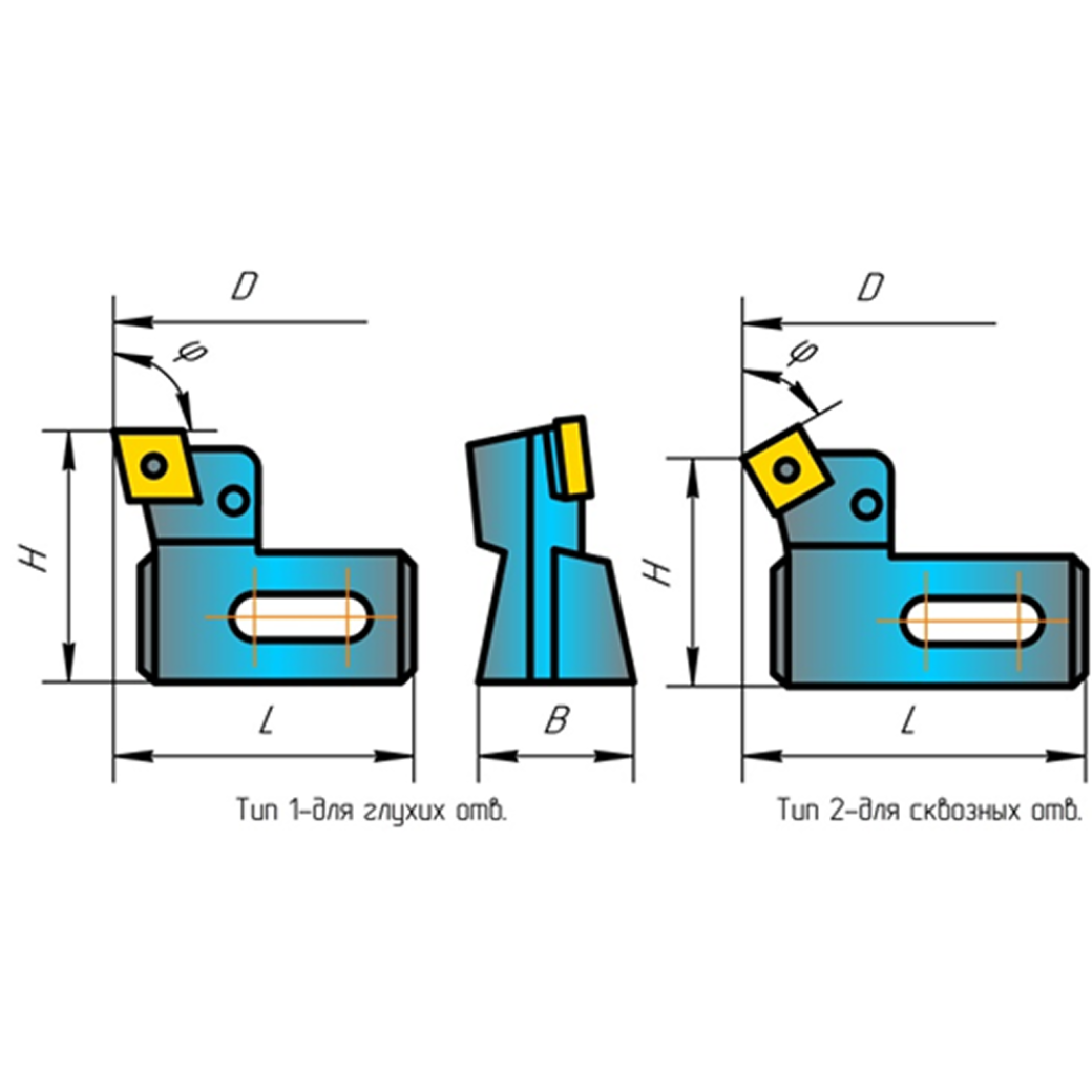 Расточной блок 2192-4007 Диапазон расточки 40…63