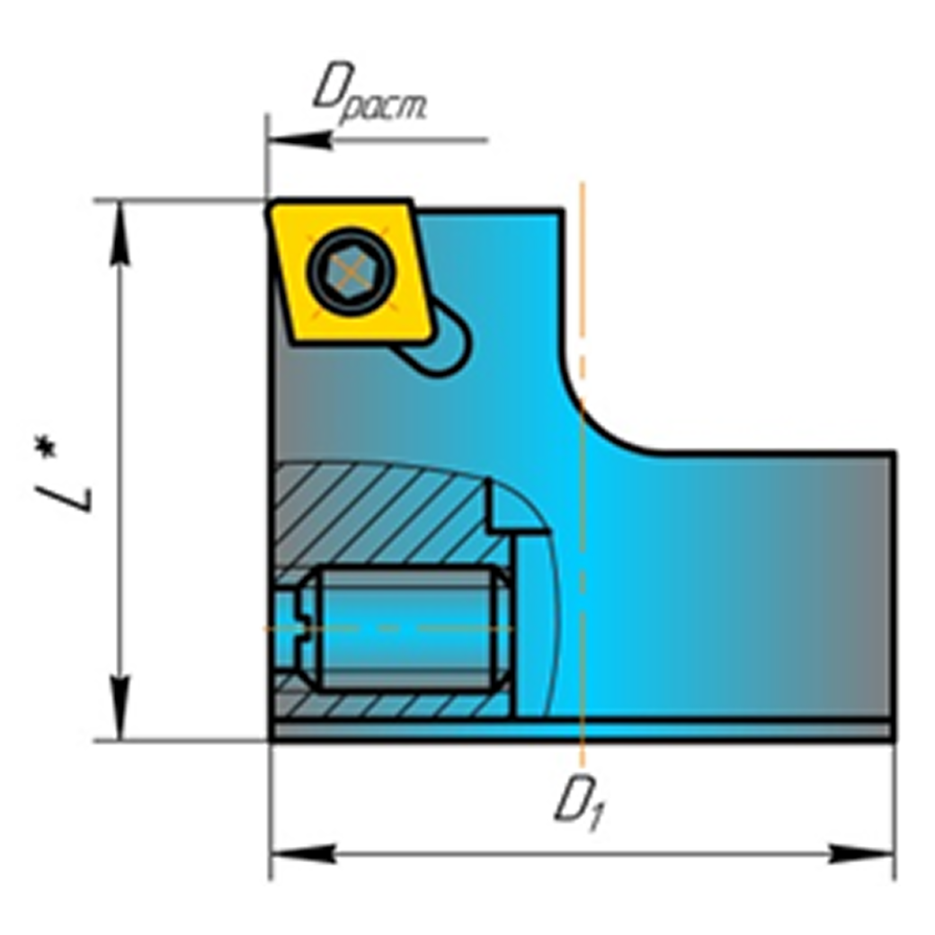 Блок расточной 2192-4051-00 Диапазон расточки 25-28