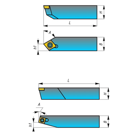 Резцы державочные расточные с СМП