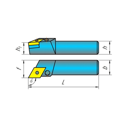 Резцы с ромбической режущей пластиной f=80°