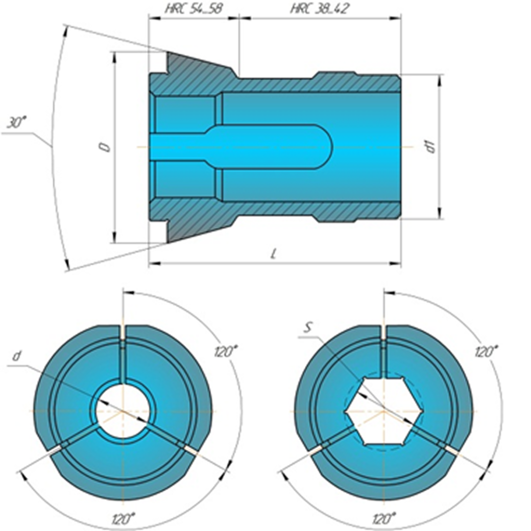 Цанга 0112-6108-001 d 6...16 S 6...13