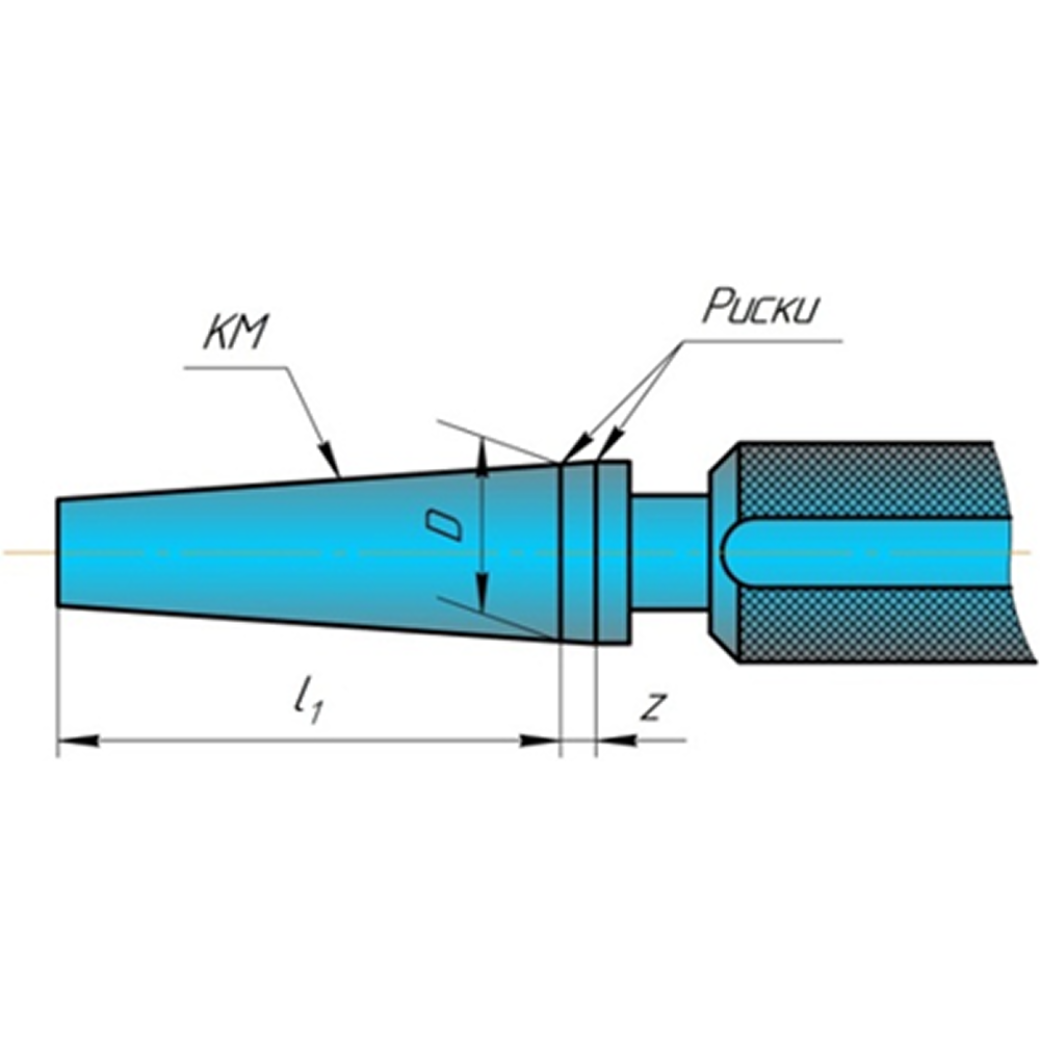 Калибр 8321-4005-00 Конус морзе 1 Степень точности АТ4,АТ5,АТ6,АТ7,АТ8