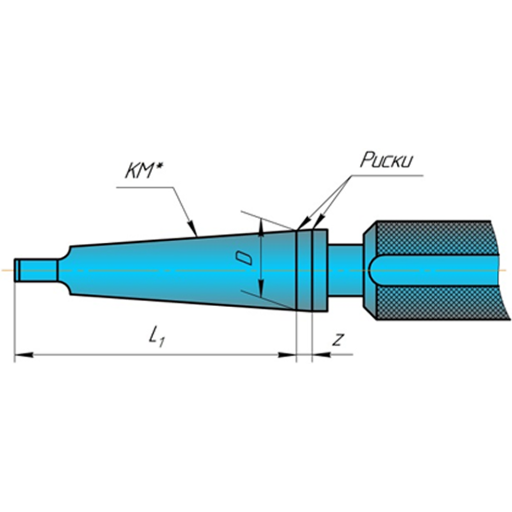 Калибр 8321-4004-00 Конус морзе 1 Степень точности АТ4,АТ5,АТ6,АТ7,АТ8