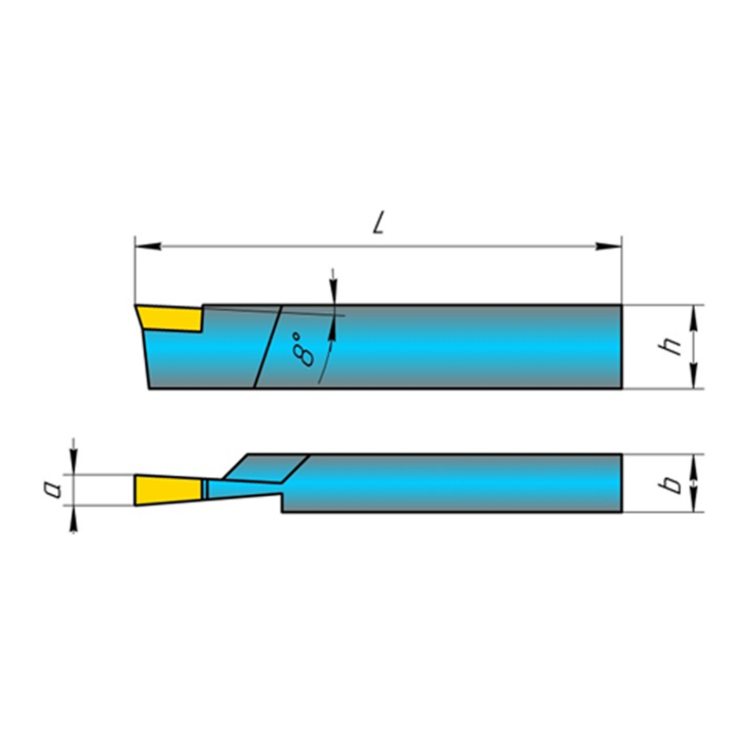 Резец отроезной 2130-0001  Сечение резца 16х10 а 3