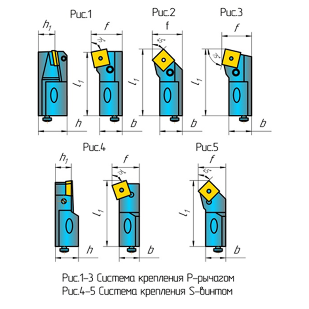 Вставка резцовая  2129-4008 PCLNL16CA-12  угол 95 h1 16 f 25 пластина  CNMA-120408